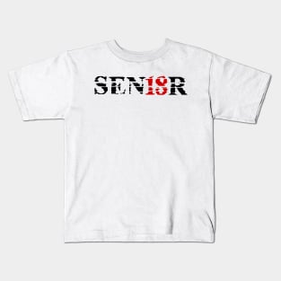 Distressed SEN18R (Senior) Graduation T-Shirt Kids T-Shirt